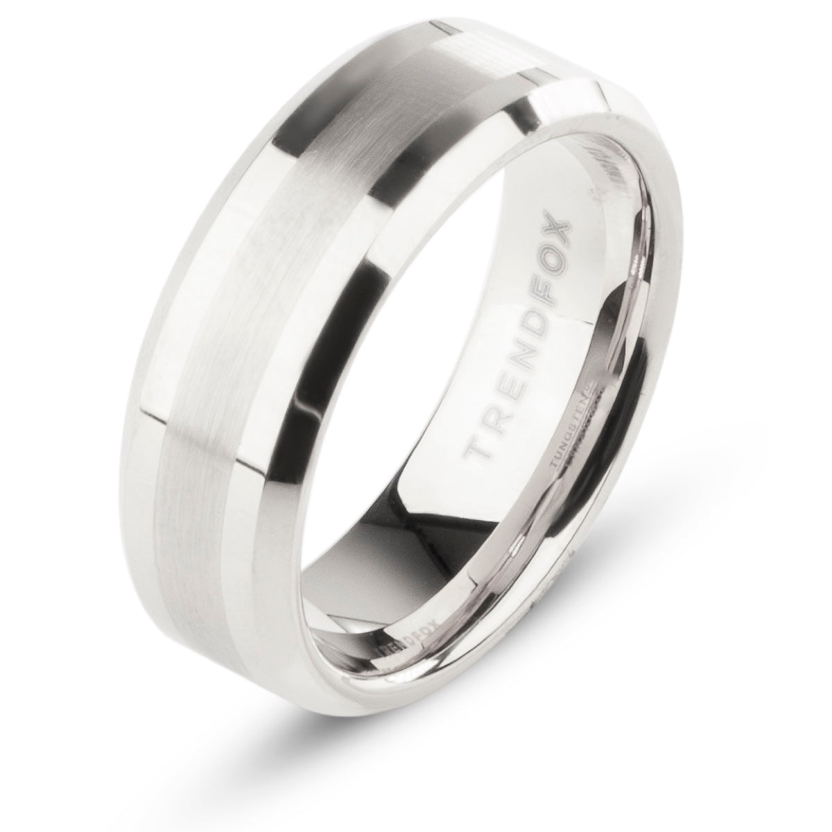 Wolfraam Ring Heren Zilver Kleurig (Tungsten)