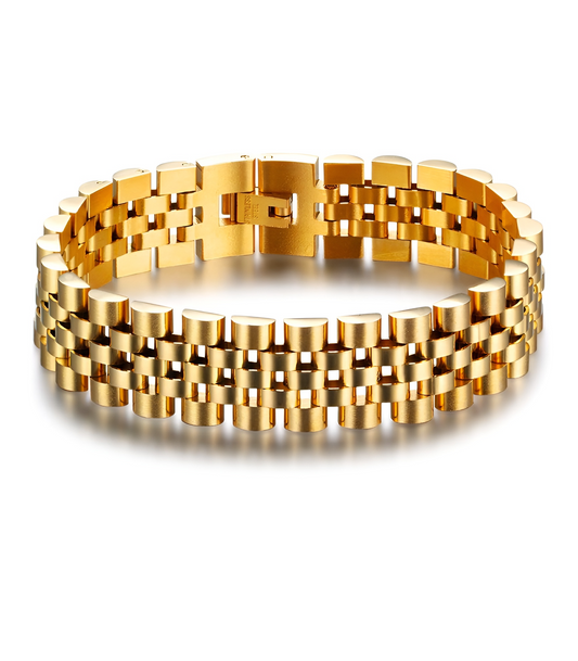 Jubilee Stijl Armband - Goud Kleurig - Staal