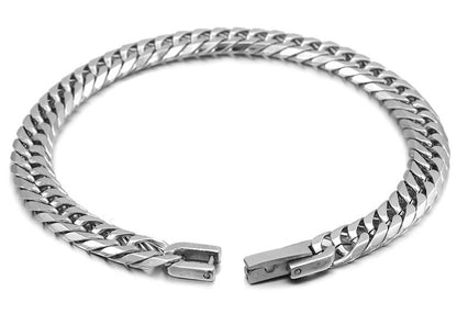 Cuban Link Armband - Strakke Schakels - Zilver Kleurig - TrendFox