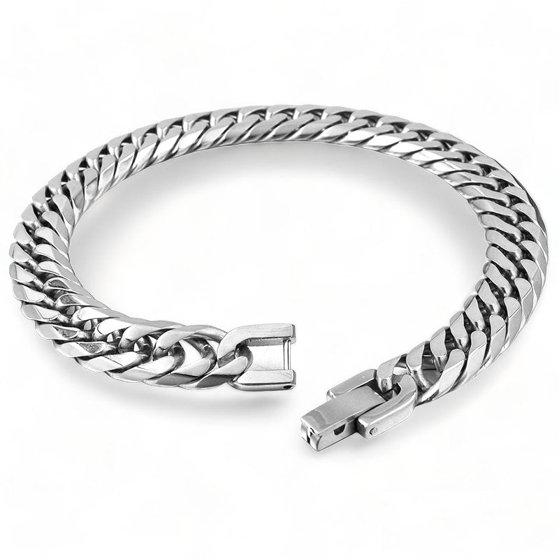 Cuban Link Armband - Strakke Schakels - Zilver Kleurig - TrendFox