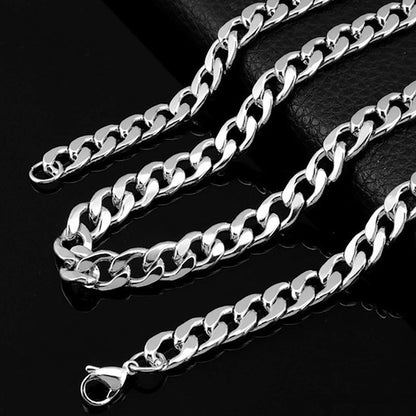 Cuban Link Ketting + Armband Set - Zilver Kleurig - TrendFox