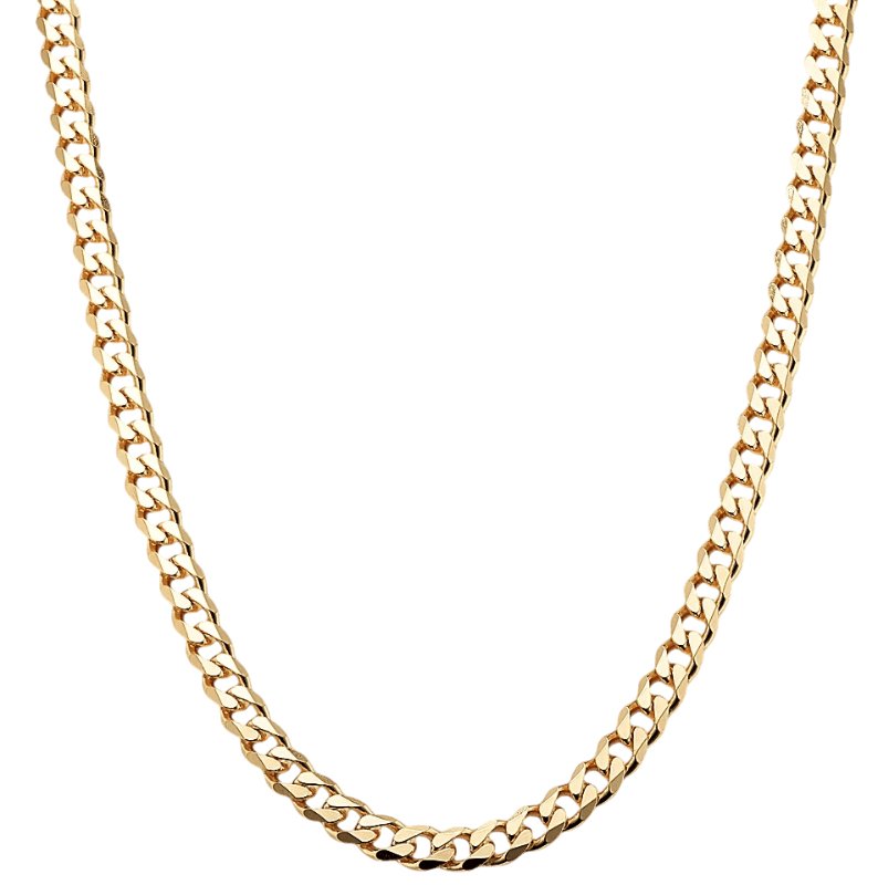 Cuban Link Ketting - Dikke Schakels - Staal - Goud Kleurig - TrendFox