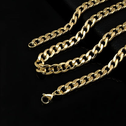 Cuban Link Ketting - Staal - Goud Kleurig - TrendFox