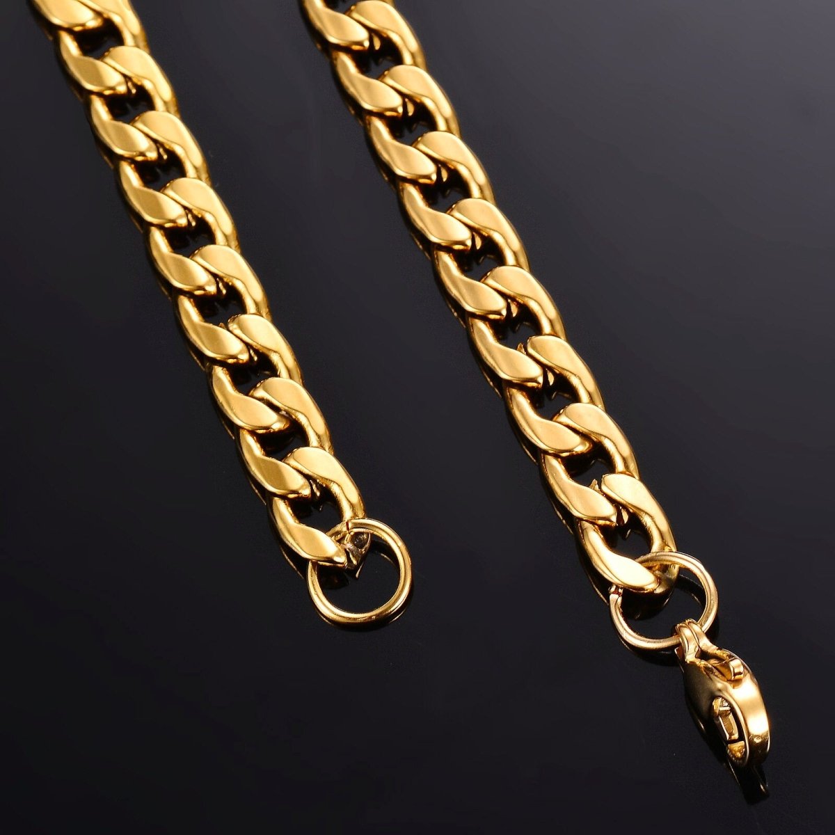 Cuban Link Ketting - Staal - Goud Kleurig - TrendFox