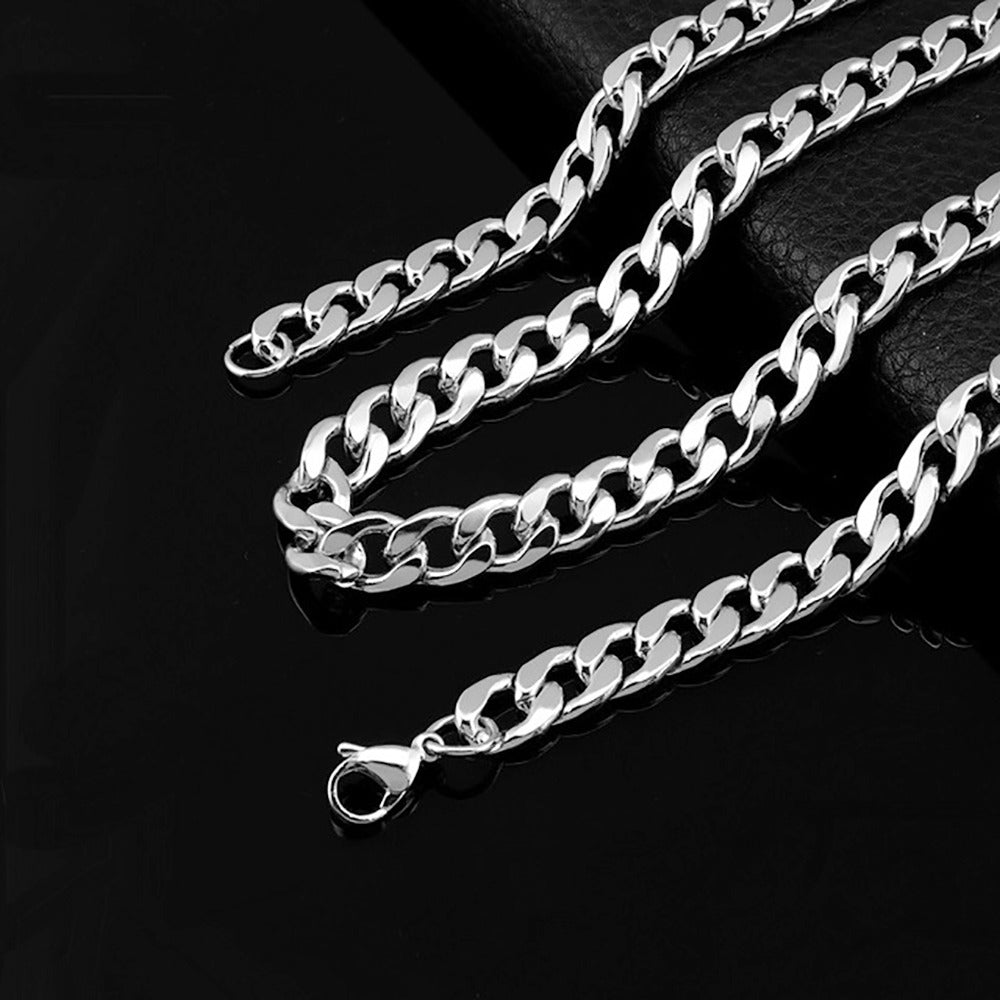 Cuban Link Ketting - Staal - Zilver Kleurig - TrendFox