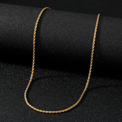 Gewikkelde Stalen Ketting - Goud Kleurig - TrendFox