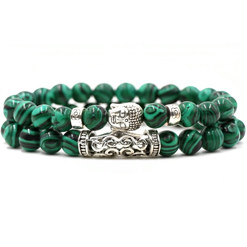 Kralen Armband met Buddha Beeld - Groen - TrendFox