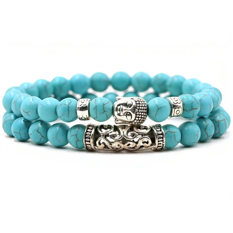 Kralen Armband met Buddha Beeld - Turquoise - TrendFox