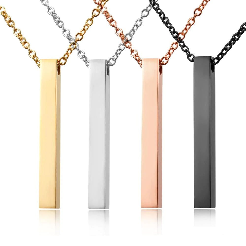 Long Bar Ketting met Hanger - Goud Kleurig - TrendFox