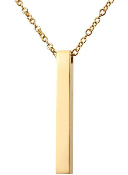 Long Bar Ketting met Hanger - Goud Kleurig - TrendFox