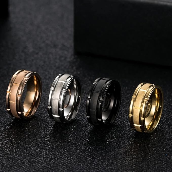 Ring met Geometrische Versiering - Goud Kleurig - TrendFox